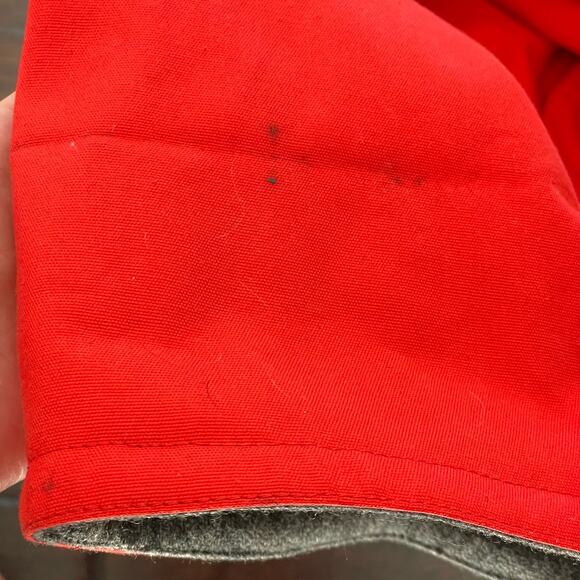 Vintage Bonnie Cashin Rain Coat Classic Red Grey Toggle Button Union Made READ - Picture 10 of 16